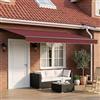 Kaloriko Tenda da sole retrattile con LED 4,5 × 3,5 m in tessuto resistente alle intemperie per giardini e terrazze, con bracci estensibili, controllo manuale o motorizzato