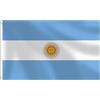 Generic Bandiera dell'Argentina resistente, 90 x 1,5 m, a prova di scolorimento, doppia cucitura, occhielli in ottone per il giorno della rivoluzione, giardino, eventi all'aperto