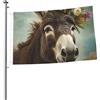 FJWSLCH Bandiera con animali asini, 6 x 90 cm, per interni ed esterni, con occhielli a doppia faccia, bandiera da giardino, grande striscione per cortile, casa, decorazione da parete, poster da appendere