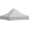 hliofuir Tetto di ricambio per gazebo, 2 x 2 m, colore bianco, 270 g/m² | Robusto telo di ricambio in tessuto Oxford 600D per gazebo pieghevole in giardino o in terrazza. Senza struttura.