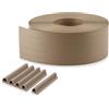 Quest Striscia Frangivista PVC 10 cm - Beige + 20 Clip | Nastro protettivo per recinzione a doppia asta, per giardino, balcone e terrazza, resistente alle intemperie e ai raggi UV