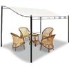 Xiaohan Coperta di ricambio per Pergola inclinata 3 x 2,6 m, gazebo da giardino in tela per patio, prato, giardino, piscina, cortile, sostituzione veli ombreggiatura parasole