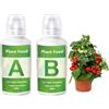 Generico Concime Liquido Idroponico per Piante A e B, Concimi per la Coltivazione di Ortaggi, Concime Liquido Idroponico A e B per Verdure, Frutta e Fiori