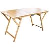 Tomaino Tavolo Pieghevole in Legno per casa e Giardino 70 x 140 x 75h cm