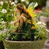 Generic Pali da giardino in acrilico, decorazione da giardino a forma di farfalla, decorazione per giardino, prato, aiuola, patio, portico e esposizione stagionale (fata verde)