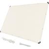 MAODUZI Telo Frang-ivista 60x150cm, Strisce Frangivento Ripara dal Sole e dal Vento Copertura Ringhiera Balcone con Fascette e Funi per Serra Pollaio - Bianco sporco
