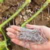 Generic Spilli per ghirlande da giardinaggio a forma di M, 1,1 x 14 x 50 mm, zincati, picchetti di fissaggio per tende e tendoni (40 pezzi)