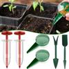 Generic Set di 6 dispenser per semi portatili, mini strumenti per semina da giardino con fioriera regolabile per piccoli semi, seminatore manuale rosso verde per verdure, fiori, erbe aromatiche