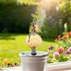 Generic Elfi seduti su funghi in acrilico in vaso, ornamento decorativo per vasi da fiori interni ed esterni, regalo ideale per abbellire giardini e giardini (AB-074)