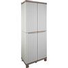 Terry, C-Wood 2680, Armadio da Esterno Interno, a 2 Ante Effetto Legno, 3 Ripiani Interni. Materiale: Plastica, Dimensioni: 68x39x170 cm