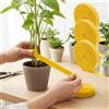 Generic Set di 3 fascette per piante da giardino, cinghie di supporto da 2 m, per interni ed esterni, organizzazione delle piante, uso domestico e giardinaggio, giallo