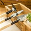 Generic Set di 3 attrezzi da giardinaggio, in metallo e legno, per piantare interni ed esterni, mini rastrello, piccoli attrezzi da giardinaggio