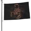 FJAUOQ Bandiera dello scorpione dorato da 6,8 x 9,9 m, divertente bandiera per esterni, bandiera da giardino di benvenuto, striscioni per giardino di casa, giardino, giardino, prato, decorazione per