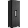 Keter Armadio 4 ripiani realizzato in resina Detroit Alto Nero 65x45x182H cm ECOMMERCE PACK