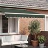 vidaXL Sostituzione della mantovana per tenda Verde Scuro 329 x 20 cm