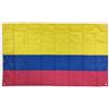 Pandiui23 Bandiera Colombia grande 150x90 cm Bandiera Colombia per balcone con 4 occhielli e 4 fascette per cavi (Colombia)