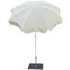 Maffei Art 112 ombrellone Rotondo Diametro cm 200, Tessuto Poliestere, Made in Italy. Colore Ecru