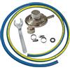 Crisalide® Kit Tubo Gas GPL Regolatore Attacco Verticale Variabile e Chiave - 1,5 m - Attacco Universale - Accessori Inclusi - Ideale per Stufe, Fornelli, Barbecue
