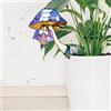 Generic Palo per piante in vaso in acrilico a forma di funghi e pipistrelli, ornamento decorativo per vasi da fiori interni ed esterni, regalo ideale per abbellire giardini e giardini (AB-028)