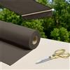 Byour3 - Tessuti Per Tende Da Sole Ombreggiante Gazebo -stoffa al metro per Esterno in Dralon Traspirante Frangisole Frangivento Anti Uv Per Pergola Copertura Solare No Pvc (Tortora, 140 cm)