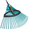 Gardena Scopa Regolabile in plastica combisystem: Scopa per Foglie con Denti Regolabili Elastici, Larghezza da 35 a 52 cm, Esecuzione Stabile (3099-88)