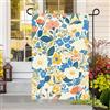 Generic Bandiera da giardino con fiori per esterni, verticale su entrambi i lati, in iuta, benvenuto, giardino, piccola bandiera per cortile, decorazione per la casa, casa per le vacanze, fattoria stagionale