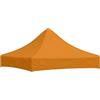 hliofuir Tetto per tenda da festa, 2 x 2 m, arancione, tetto di ricambio per gazebo pieghevole