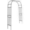 GMSLuu Arco per rose in metallo, per tralicci, in acciaio rivestito in PE, 240 x 150 cm, per piante rampicanti e ortaggi
