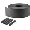Quest Striscia Frangivista PVC 10 cm - Grafite + 20 Clip | Nastro protettivo per recinzione a doppia asta, per giardino, balcone e terrazza, resistente alle intemperie e ai raggi UV