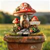 Generic Palo da giardino in acrilico a forma di fungo, decorazione acrilica per interni ed esterni, idea regalo per ornamenti in vaso di fiori e abbellimento del paesaggio, adatto per cortili e prato