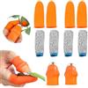Generic Set di 10 coltelli da pollice in silicone, strumenti per la raccolta, separatori per coltelli con protezioni per le dita in silicone, gadget da giardinaggio, raccoglitori di piante da frutta per