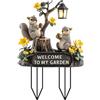 Generic Paletto decorativo da giardino a forma di scoiattolo, in acrilico 2D, adatto per esterni, cortile, giardino, regalo unico per gli amici