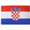AZ FLAG Bandiera Croazia 90x60 cm Stendardo Croata Poliestere Leggero Asola | Uso interno bandiera decorativa Hrvatska doppie cuciture e bordi rinforzati con guaina per asta