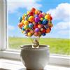 Generic HUDC-AB Palloncino in acrilico per piante in vaso, ornamento decorativo per vasi da fiori per interni/esterni per abbellire il giardino e il prato (AB-051)