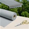 Byour3 - Tessuti Per Tende Da Sole Ombreggiante Gazebo -stoffa al metro per Esterno in Dralon Traspirante Frangisole Frangivento Anti Uv Per Pergola Copertura Solare No Pvc (Grigio, 140 cm)