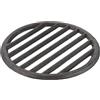 OLegei Griglia per barbecue rotonda in ghisa nera, griglia di cottura durevole, griglia a carbone per barbecue e camini, diametro 22,7 cm