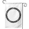 NIBABA Bandiera da giardino per esterni, 30 x 45 cm, motivo celtico, motivo scandinavo con nodo celtico, decorazione per la casa, decorazione stagionale
