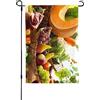 WEYEZE Bandiere da giardino con varie verdure e frutta, bandiere da cortile, bandiere in poliestere su entrambi i lati, bandiere decorative personalizzate per giardino all'aperto, striscione da parata,