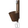 BEL FER Fontana da Giardino a Parete con Due rubinetti e Secchio Rimovibile, Completa di Porta Gomma, Modello 42/ PRS (ruggine)