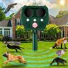 FOMOOUR Repellente per Gatti, Ultrasonico Dissuasore Animale Esterno, 5 Modalità | Sensore di Movimento Luce LED, Impermeabilità IPX4, Alimentazione Solare e USB‑C, Anti Cinghiali, Cani, Talpe, Ghiri, Uccelli