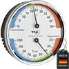 TFA Dostmann Termoigrometro analogico, 45.2040.42, per Il monitoraggio della Temperatura e dell'umidità, Clima Interno Sano, con Zone di Comfort, Argento