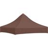 hliofuir Tetto per tenda da festa, 2 x 2 m, tetto di ricambio, marrone | Robusto tetto di ricambio in tessuto Oxford 600D per gazebo pieghevole in giardino, terrazza o campeggio.