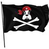 zyatbwi Bandiera con teschio di cane pirata, 9 x 1,5 m, per interni ed esterni, giardino, decorazione per la casa