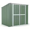 Notek Box in Acciaio Zincato Casetta da Giardino in Lamiera 2.31 x 1.75 m x h2.02 m - 81 KG - 4.04 metri quadri (Verde)