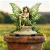 Generic Palo da giardino in acrilico con fatina verde incantata, decorazione acrilica per interni ed esterni, idea regalo per ornamenti in vaso di fiori e abbellimento del paesaggio, adatto per cortili e