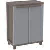 Terry, Jrattan 68 , Armadietto da Interno Esterno a 2 Ante Effetto Rattan, 1 Ripiano interno Regolabile. Materiale: Plastica, Dimensioni: 68X37,5X91,5 cm