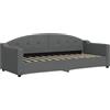 vidaXL Letto da Giorno Grigio Scuro 80x200 cm in Tessuto
