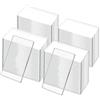 Myqqhbs 50Pcs Tavolo in Acrilico Trasparente Segnaposto Matrimonio Rettangolo Carte con Posti A Sedere Nomi Etichetta Festa di Compleanno Decorazione Fai da Te Forniture