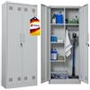 PROREGAL Armadio RHINO con ante a battente, 2 ante con serratura, HxLxP 170x70x30 cm, 5 scomparti e asta appendiabiti, acciaio verniciato a polvere, grigio chiaro