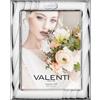 VALENTI & CO. Cornice portafoto di Valenti. Cornice portafoto in Argento Laminato e Retro in Legno con FEDI idale per Regalo Nozze. Le Dimensioni Sono 15x20 cm. La referenza è 51076 4XL